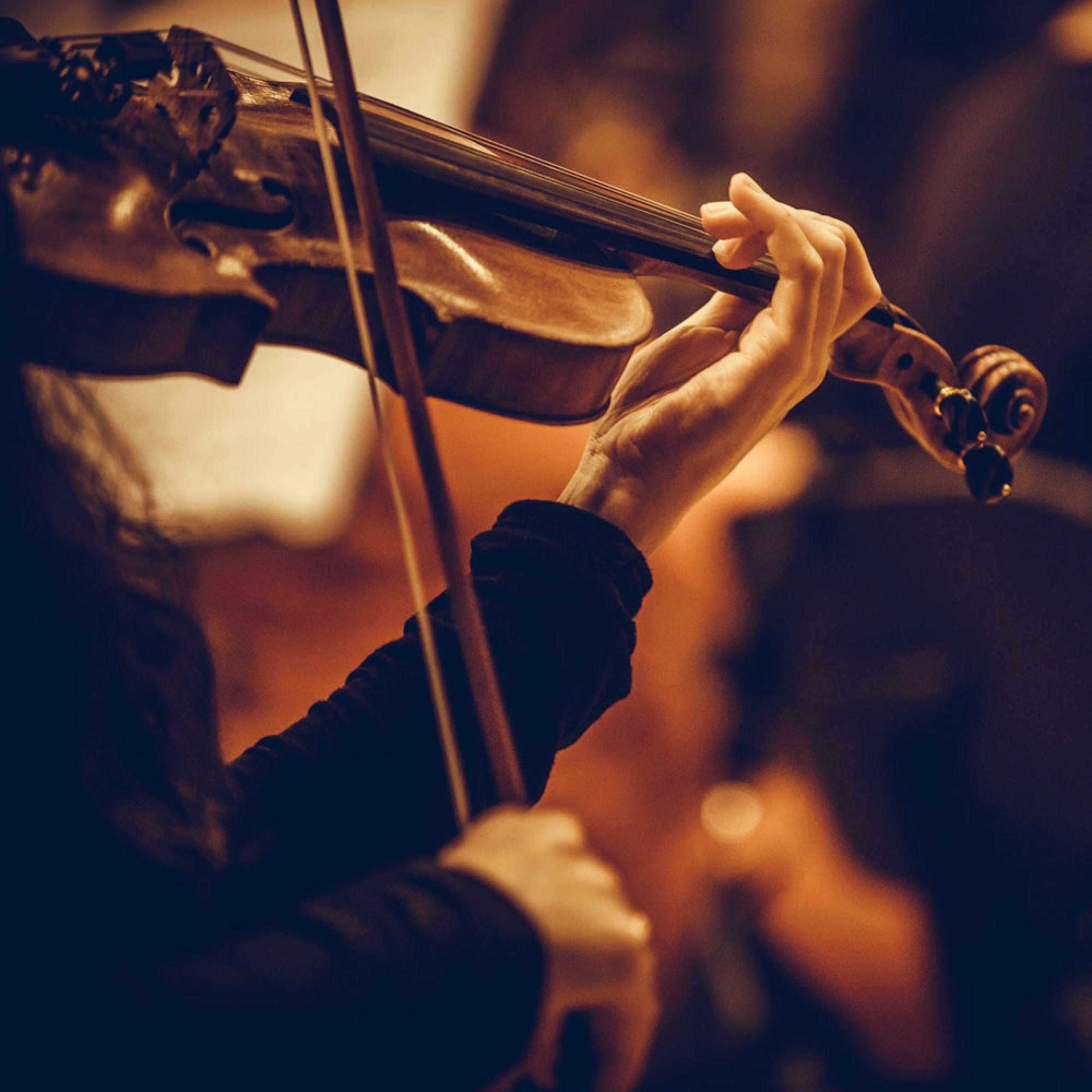 Person playing violin